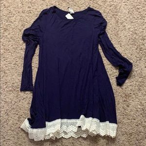 Navy swing dress